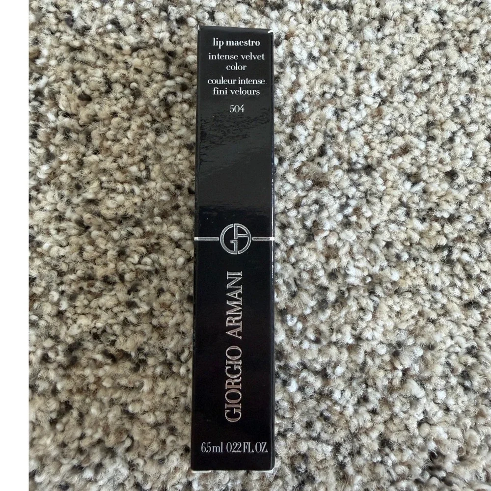 Giorgio Armani Lip Maestro 504 INTENSE VELVET Liquid Lipstick 6.5ml NEW